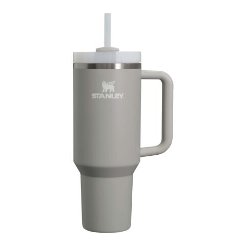Werbeartikel Stanley 1,2 l Quencher H2.0 Thermobecher aus Recycling-Edelstahl Vakuum-Isolierung – grau – mit Logo bedruckt