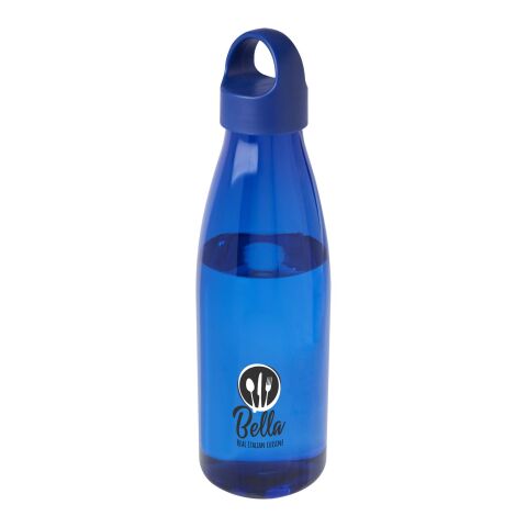 48h Express-Druck Nachhaltiger Werbeartikel Bergen Trinkflasche aus recyceltem Kunststoff 800 ml – royalblau – mit Logo bedruckt