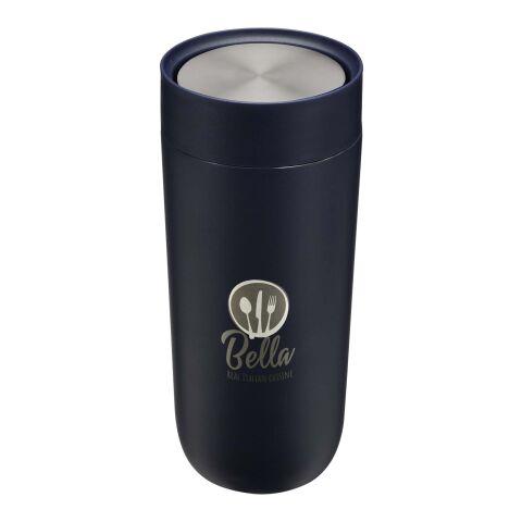 Werbeartikel Camden 350 ml RCS-zertifizierter Becher aus Edelstahl – navy – mit Logo bedruckt