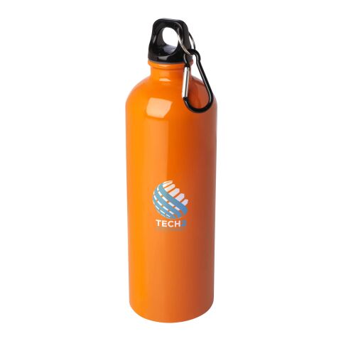 Oregon 750 ml RCS-zertifizierte, einwandige Trinkflasche aus Edelstahl mit Karabinerhaken Standard | orange | ohne Werbeanbringung | Nicht verfügbar | Nicht verfügbar