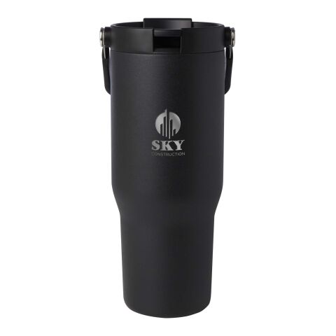 48h Express-Druck Werbeartikel Bronx 900 ml RCS-zertifizierter Kupfer-Vakuum Isolierbecher aus Edelstahl mit Doppelfunktionsdeckel – schwarz – mit