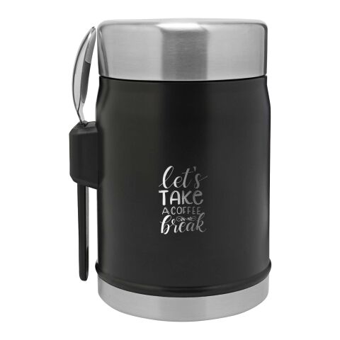 Stanley 400ml Legendary Food Jar Lunchpot mit Göffel Standard | schwarz | Gravur | rundum | 55 mm x 55 mm