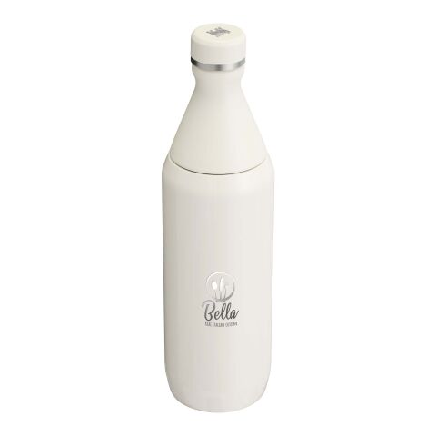 Stanley 600 ml All Day Slim Flasche Standard | creme | 1-farbiger Tampondruck | Rückseite | 30 mm x 70 mm