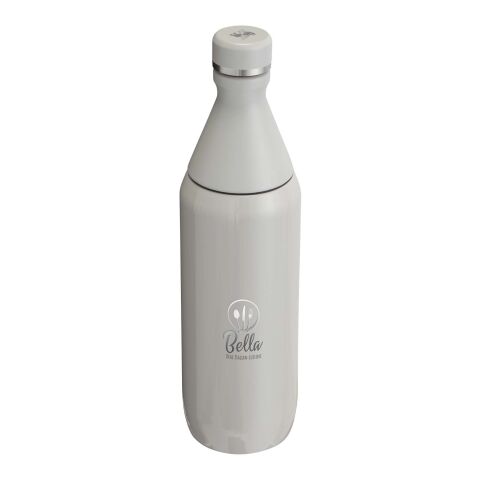 Nachhaltiger Werbeartikel Stanley 600 ml All Day Slim Flasche – grau – mit Logo bedruckt