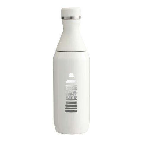 Stanley 350 ml All Day Slim Flasche Standard | creme | 1-farbiger Tampondruck | Rückseite | 30 mm x 70 mm