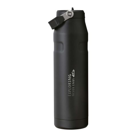 Nachhaltiger Werbeartikel Stanley IceFlow™ 2.0 1060 ml Flasche mit Flip-Trinkhalm – Schwarz – mit Logo bedruckt