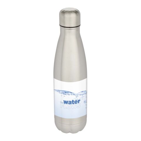 Werbeartikel Edelstahl Trinkflasche 750 ml Cove RCS recycelt einwandig BPA-frei leicht robust – metal – mit Logo bedruckt