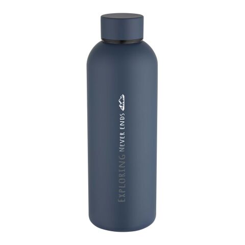 48h Express-Druck Nachhaltiger Werbeartikel Spring 750 ml RCS-zertifizierte einwandige Trinkflasche aus recyceltem Edelstahl – Hale Blue – mit Logo