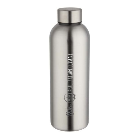 48h Express-Druck Nachhaltiger Werbeartikel Spring 750 ml RCS-zertifizierte einwandige Trinkflasche aus recyceltem Edelstahl – metal – mit Logo
