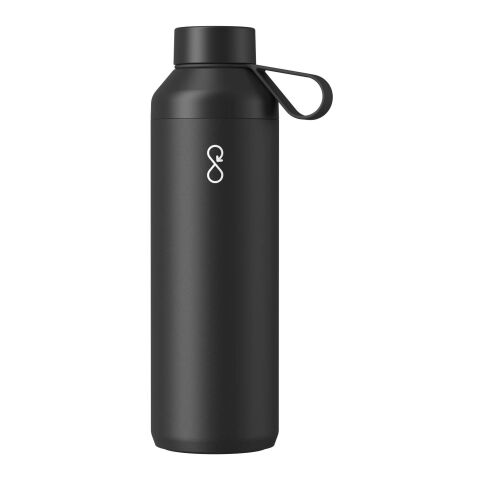 48h Express-Druck Werbeartikel Ocean Bottle Peak 710 ml Flasche – schwarz – mit Logo bedruckt