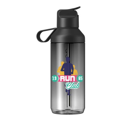 48h Express-Druck Werbeartikel Ocean Bottle GO Clear 710 ml Flasche – schwarz – mit Logo bedruckt