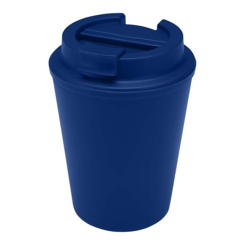 48h Express-Druck Werbeartikel Newport 300 ml doppelwandiger Isolierbecher – transparent blau – mit Logo bedruckt