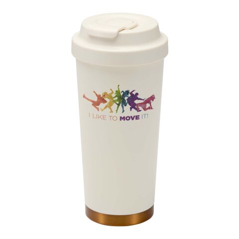 Hampton 480 ml RCS vakuumisolierter One-Touch Becher aus recyceltem Edelstahl creme