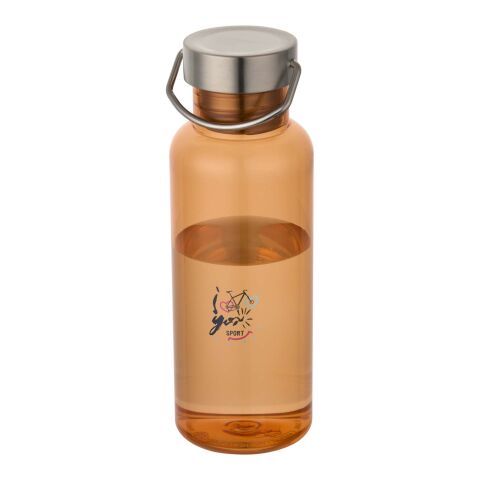 48h Express-Druck Werbeartikel Thor 600 ml RCS Trinkflasche aus recyceltem RPET – orange – mit Logo bedruckt