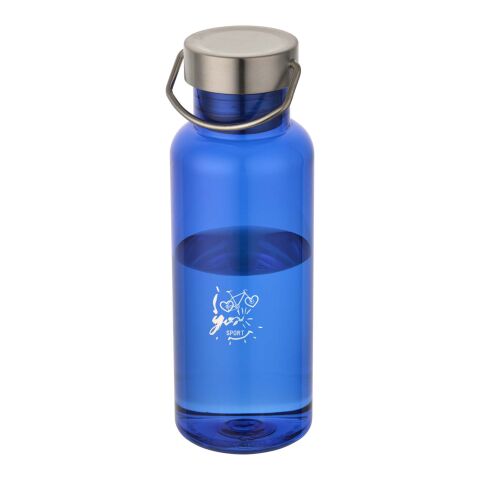 48h Express-Druck Werbeartikel Thor 600 ml RCS Trinkflasche aus recyceltem RPET – royalblau – mit Logo bedruckt