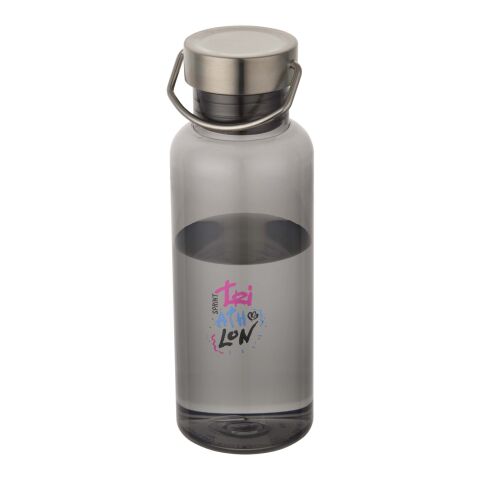 48h Express-Druck Werbeartikel Thor 600 ml RCS Trinkflasche aus recyceltem RPET – schwarz – mit Logo bedruckt