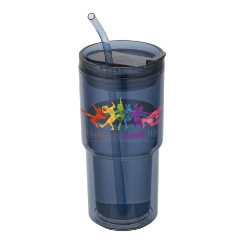 48h Express-Druck Werbeartikel Archer 480 ml doppelwandiger Becher – Ozeanblau – mit Logo bedruckt