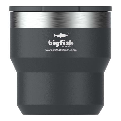48h Express-Druck Werbeartikel Stanley Stay Hot 295 ml Edelstahl isolierter, stapelbarer Camp Becher – schwarz – mit Logo bedruckt