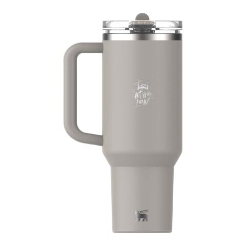 48h Express-Druck Werbeartikel Stanley Quencher® ProTour 1180 ml Thermobecher aus recyceltem Edelstahl mit Flip Strohhalm – grau – mit Logo bedruckt
