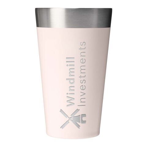 48h Express-Druck Werbeartikel Stanley Stacking 470 ml Thermobecher aus Edelstahl – hellrosa – mit Logo bedruckt