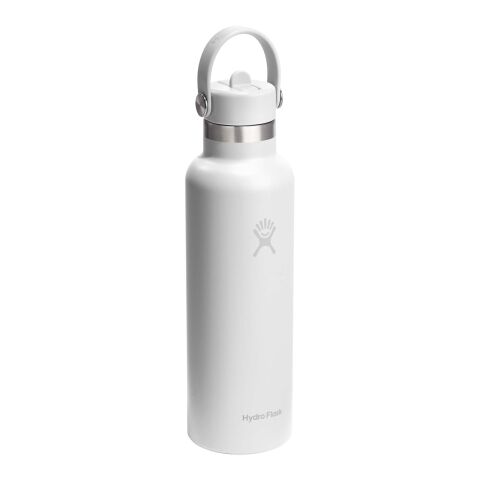 Hydro Flask Standard Mouth 621 ml isolierte Edelstahl-Trinkflasche weiss