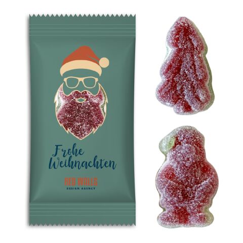 Weihnachts-Schaumzucker transparent | ohne Werbeanbringung | Standard-Folie