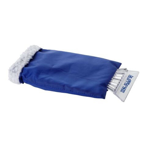 Werbeartikel Colt Eiskratzer mit Handschuh – blau – mit Logo bedruckt