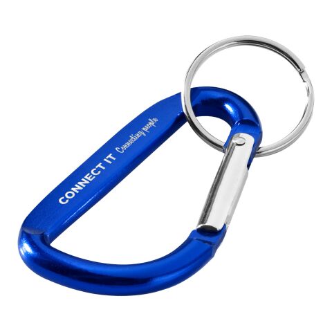 Werbeartikel Timor Timor Karabiner-Schlüsselanhänger aus Aluminium, praktischer Clip für Taschen & Rucksäcke aus recyceltem Aluminium – royalblau –