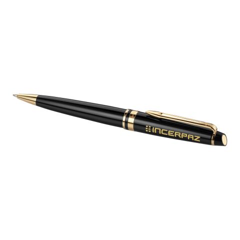 Werbeartikel Waterman Expert Design Kugelschreiber – schwarz-gold – mit Logo bedruckt