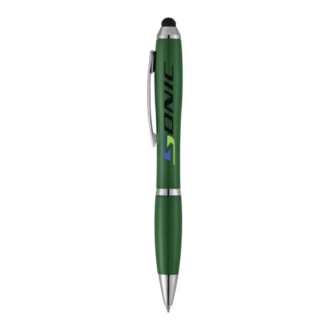 Nash Stylus Kugelschreiber mit farbigem Schaft und Griff Standard | dunkelgrün | ohne Werbeanbringung | Nicht verfügbar | Nicht verfügbar