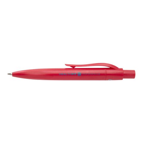 48h Express-Druck Werbeartikel Ramin Mini Kugelschreiber aus recyceltem Kunststoff (blaue Tinte) – rot – mit Logo bedruckt