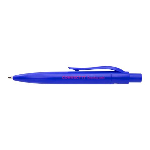 48h Express-Druck Werbeartikel Ramin Mini Kugelschreiber aus recyceltem Kunststoff (blaue Tinte) – royalblau – mit Logo bedruckt