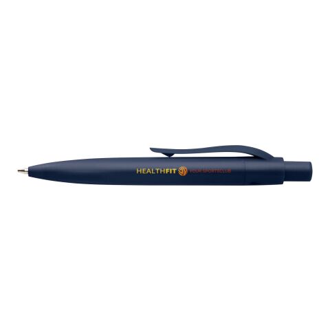 48h Express-Druck Werbeartikel Ramin Mini Kugelschreiber aus recyceltem Kunststoff (blaue Tinte) – navy – mit Logo bedruckt