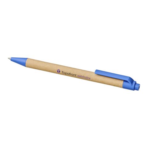 Berkan Kugelschreiber aus recyceltem Karton und Mais Standard | mittelblau | ohne Werbeanbringung | Nicht verfügbar | Nicht verfügbar