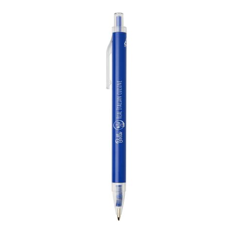 48h Express-Druck Werbeartikel Spectrum Kugelschreiber aus recyceltem Aluminium blaue Tinte – royalblau – mit Logo bedruckt