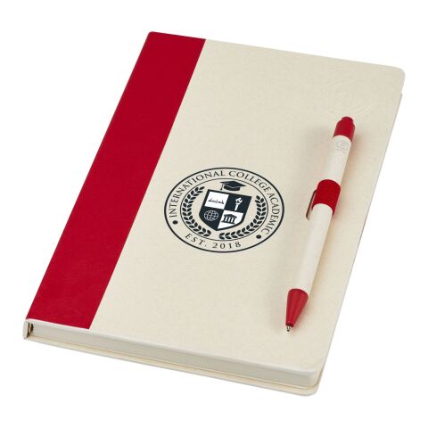 Dairy Dream A5 Notizbuch und Kugelschreiber-Set Standard | rot | ohne Werbeanbringung | Nicht verfügbar | Nicht verfügbar