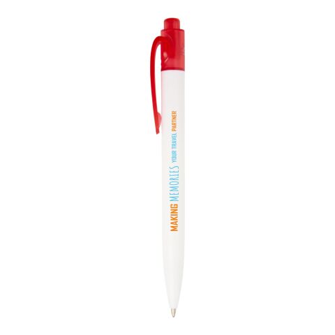 Thalaasi Kugelschreiber aus Ocean Bound-Kunststoff rot-weiß | ohne Werbeanbringung | Nicht verfügbar | Nicht verfügbar