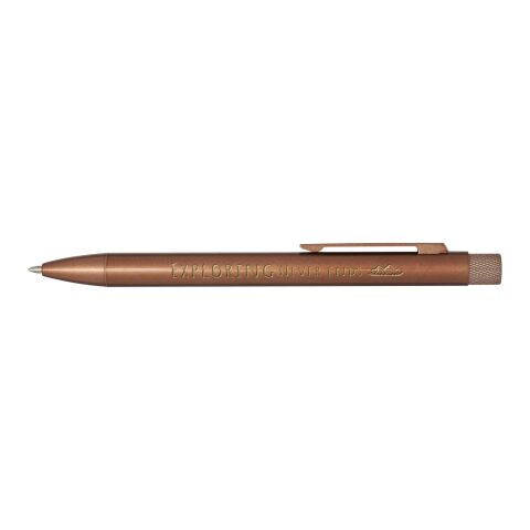 Werbeartikel Beatriz Kugelschreiber aus recyceltem Messing – kupfer – mit Logo bedruckt