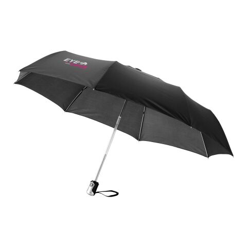Werbeartikel 21.5" Alex Automatikschirm – schwarz – mit Logo bedruckt