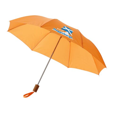 Werbeartikel 20" Oho Schirm mit 2 Segmenten – orange – mit Logo bedruckt