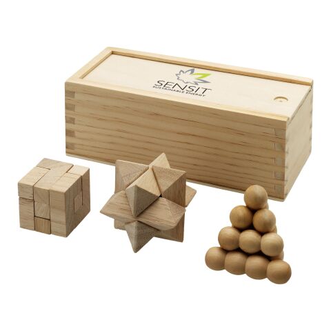 Brainiac 3 teiliges Holz Denksportspiel