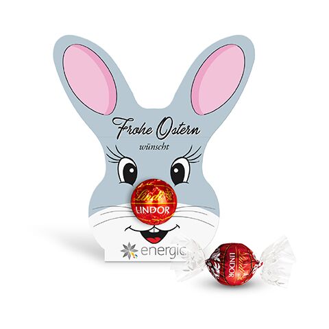 Lindt Lindor Kugel in Werbekartonage &quot;Osterhase&quot;