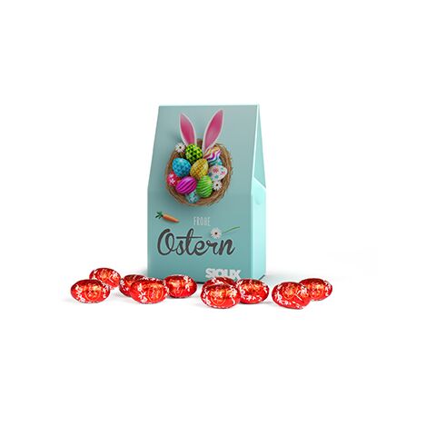 Lindt Lindor Ostereier in Mini-Standboden-Kartonage