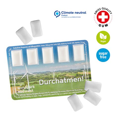 Smart Card mit zuckerfreien Kaugummi-Dragees Nicht verfügbar | ohne Werbeanbringung