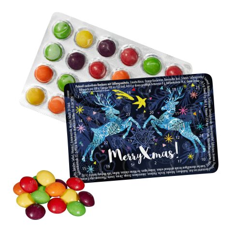 Kleinster (Advents-) Kalender der Welt &quot;Standard&quot; mit SKITTLES® Original Fruity Candy 3-farbiger Digitaldruck