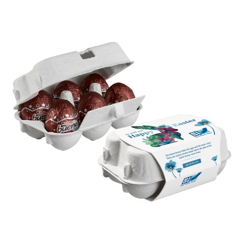 6er Ostereier-Karton mit Kinder Bueno Eiern 5-farbiger Digitaldruck