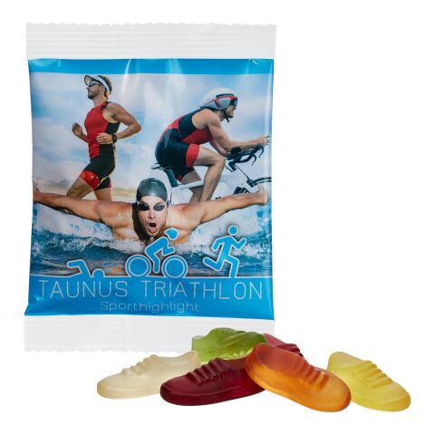 Vegane Jogger-Fruchtgummis im kompostierbaren Tütchen  transparent | Digital- oder Flexodruck