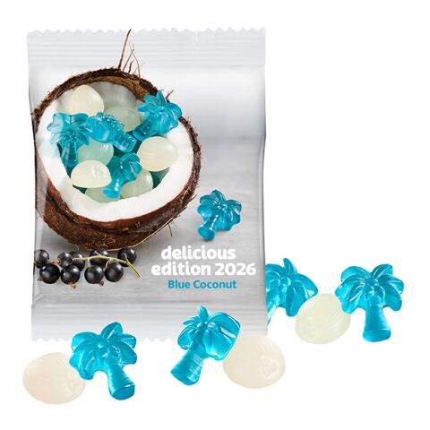Blue Coconut Fruchtgummi Digital- oder Flexodruck