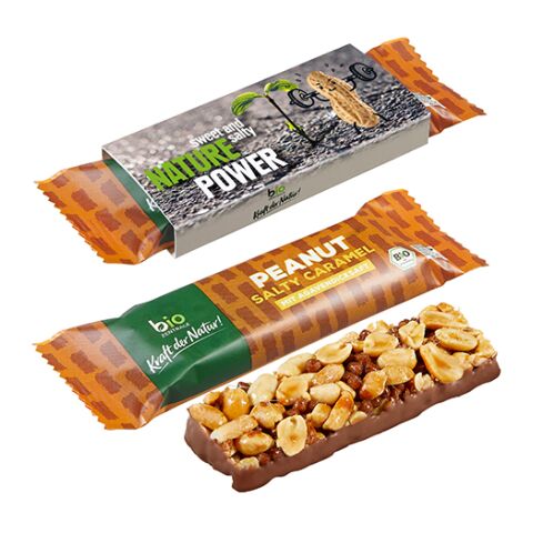 BIO Müsliriegel PEANUT Salty Caramel ohne Werbeanbringung