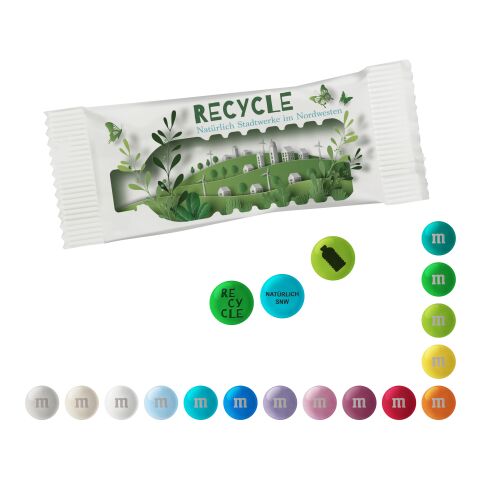 Personalisierte M&amp;M&#039;S® Schokolinsen im Papiertütchen, 15 g Digital- oder Flexodruck | Eisblau